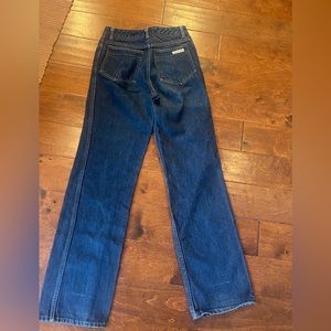 VTG 90s Calvin Klein High Rise flare Jeans Thick Denim Stitching USA Made